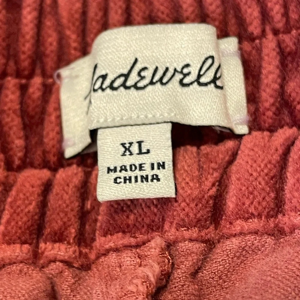 MADEWELL NWOT Track‎ Trousers in Velvet - Picture 8 of 12